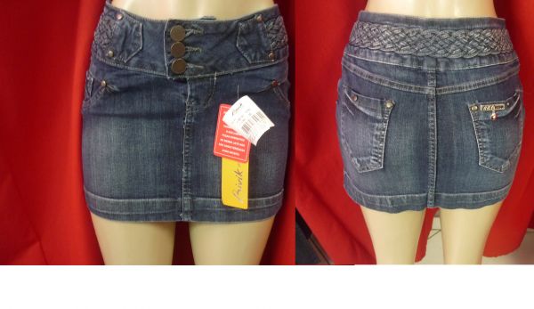 mini saia jeans